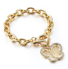 Load image into Gallery viewer, Modern New Fashion Elegant Chain Medalon Bracelet Amazing Luxury Classic Bracelet Women's Gold Bracelets Vintage Tree Of Life