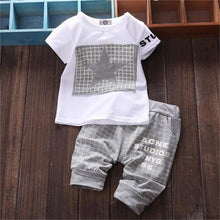 Load image into Gallery viewer, Baby Boy Clothes Winter Kids Clothes Sets T-shirt Pants Suit Star Printed Clothes Newborn For Boys