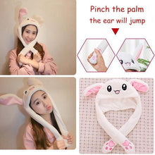 Load image into Gallery viewer, Modern Elegant Winter Interesting Girls Animals Ear Moving Jumping Hats Children and Adults Women Warm Rabbit Winter Caps In Modern Design