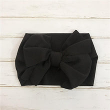 Load image into Gallery viewer, Modern Luxury Adjustable Big Bow Headwrap Baby Headband Top Knot Headbands, Over Sized Bow Hair Turban Newborn Head Band for Girls