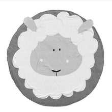 Load image into Gallery viewer, Play Mat Cartoon Animal Baby Mats Newborn Infant Crawling Cotton Round Floor Carpet Rugs Mat for Kids Room Nursery Decor
