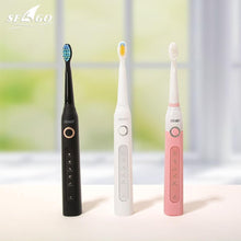 Load image into Gallery viewer, Electric Vibration Toothbrush Sonic Rechargeable Smart Chip Teethbrush Head Replaceable Whitening Healthy Best Gift For Adults And Kids