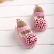 Load image into Gallery viewer, Candy Colors Newborn Baby Prewalker Princess Girl Crib Big Flower Soft Bottom Anti-slip Shoes Footwear Shoes