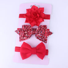 Load image into Gallery viewer, Baby Girls Headband Set Bow Knot Head Bandage Kids Toddlers Headwear Flower Hair Band Infant Clothing Accessories