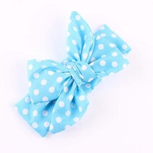 Load image into Gallery viewer, Modern Big Bowknot Headband For Baby Girls Bow hair band dot Cotton turban Head Wrap Hair Accessories