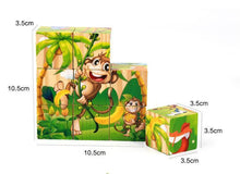 Load image into Gallery viewer, 1Set Nine Blocks Six-sided 3D Wooden Cube Puzzle Toys For Children Kids Educational Toys Funny Games