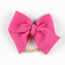 Load image into Gallery viewer, Modern New Headband with Messy Bow Baby Girls Hairbows Infant Solid Large Bow Turban Headwrap Newborn Bow For Girls