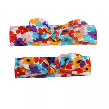 Load image into Gallery viewer, Mother & Baby Headbands Print Floral Elastic Hair Bands Parent-Child Hair Accessories Bow For Baby Girls Bow in Modern Design