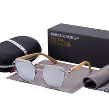 Load image into Gallery viewer, Bamboo High Quality Female Sunglasses Oversized Women Polarized Sunglasses With Natural Bamboo In Elegant and Luxury Cat eye Eyewear Luxury Style