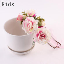 Load image into Gallery viewer, Modern Flower Headband Newborn Matching Flower Crown for Mother Kids Hair Band Accessories