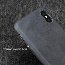 Load image into Gallery viewer, Ultra Thin Phone Cases For iPhone 13 6 7 14Plus XS Max Cover Leather Skin Soft Silicone Case For iPhone XR X 11 12 Pro Case Anti-Scratch iPhone Xs max Cover Genuine Leather iPhone Cases for iPhone