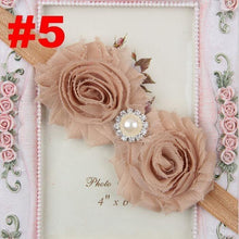Load image into Gallery viewer, Handmade Flower Newborn Headwear Head Wrap Band Hairband Gift Toddlers For Baby Girls
