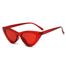 Load image into Gallery viewer, Elegant Cute Retro Cat Eye Sunglasses For Women With Small Black White Triangle Vintage Ladies Sunglasses and UV400 Protection