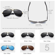 Load image into Gallery viewer, Business Luxury Men Polarized Square Driving Sunglasses Lens Brand Designer Aluminum Classic Frame Elegant Sunglasses