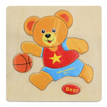 Load image into Gallery viewer, Wooden 3D Stevvex Modern Interesting Baby Learning Puzzles for Children Cartoon Animal Fruit Puzzles Intelligence Kids Children Educational Toy