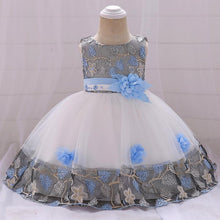 Load image into Gallery viewer, Luxury Elegant Handamde Girls Baby Dresses Lace Tulle Baptism Dresses for Party and Wedding Baby Clothing Dress