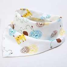 Load image into Gallery viewer, Baby Bibs Cute Cartoon Pattern bib Burp Cloths Saliva Towel Cotton Infant Burp Cloths Bib For Kids