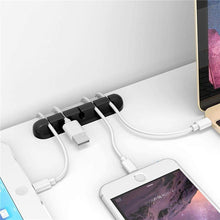 Load image into Gallery viewer, Cable Holder Silicone Cable Organizer Flexible USB Management Clips Holder For Mouse Keyboard Earphone Headset