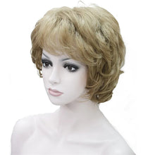 Load image into Gallery viewer, StrongBeauty Women's Wigs Black/Brown Natural Short Curly Hair Synthetic Full Wig 18 Color