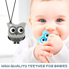 Load image into Gallery viewer, Baby Silicone Teethers BPA Free Teething Toy Animal Dog Koala Owl Elephant Baby Ring Teether Silicone Beads For Kids and Baby