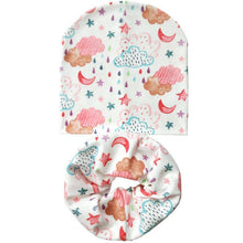 Load image into Gallery viewer, Modern Cartoon Cotton Baby Hat Winter Baby Girls Hat Newborn Boys Hats Kids Cap Scarf Set Children Beanies For Kids With Scarf