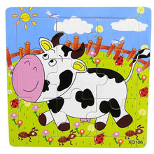 Load image into Gallery viewer, 1 Pcs Animal Wooden Puzzles For Children In Wooden 3D Mosaic Puzzles Kids Educational Toys Design For Baby Birthday Gifts