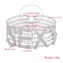 Load image into Gallery viewer, Rhinestone Choker Necklace Luxury Fashion Crystal Jewellery Sexy Word Chocker Bling Glam Sparkly Women's Jewelry Accessories