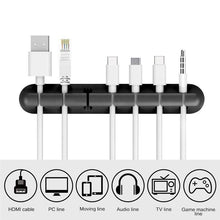 Load image into Gallery viewer, Cable Holder Silicone Cable Organizer Flexible USB Management Clips Holder For Mouse Keyboard Earphone Headset