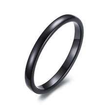 Load image into Gallery viewer, Vnox Cute Women's Gold-color Rings Trendy 2 mm Tungsten Carbide Wedding Bands for Women Jewelry