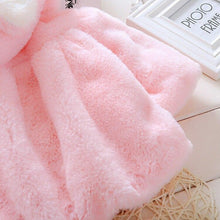 Load image into Gallery viewer, Luxury Mdern Warm Baby Girls Cute Winter Rabbit Hood Outwears Newborn Clothes For Girls In Modern Elegant Design