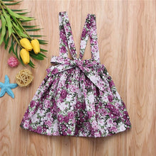 Load image into Gallery viewer, Luxury Modern Summer Fashion Toddler Kids Baby Girls Floral Printing Sleeveless Clothes Party Strap Tutu Dress For Girls