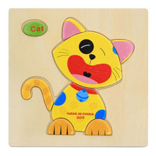 Load image into Gallery viewer, Wooden 3D Stevvex Modern Interesting Baby Learning Puzzles for Children Cartoon Animal Fruit Puzzles Intelligence Kids Children Educational Toy