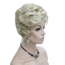 Load image into Gallery viewer, StrongBeauty Women's Wigs Blond Fluffy Naturally Curly Short Synthetic Hair Wig