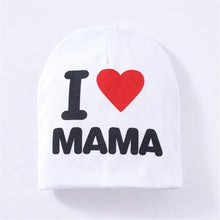 Load image into Gallery viewer, Baby " I Love mama , i love papa" Cap Children Cap Kids Solid Baby Beanie Hat Fashion Ears Straw In Modern New Design