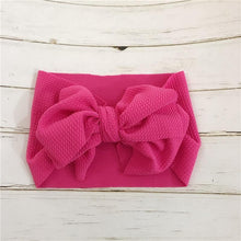 Load image into Gallery viewer, Bog Bow Infant Headband Newborn Toddler Baby Girl Boy Headwear Solid Bowknot Soft Turban Knot Hairband For Girls