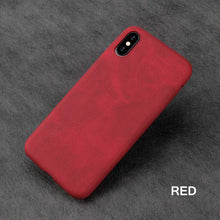Load image into Gallery viewer, Ultra Thin Phone Cases For iPhone 13 6 7 14Plus XS Max Cover Leather Skin Soft Silicone Case For iPhone XR X 11 12 Pro Case Anti-Scratch iPhone Xs max Cover Genuine Leather iPhone Cases for iPhone