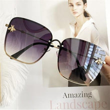 Load image into Gallery viewer, Popular brand Oversize Square Sunglasses For Women and Ladies Luxury Driving Superstar Designer Sunglasses With Shades and Gradient Glasses With UV400 Protection