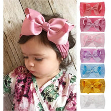 Load image into Gallery viewer, Baby Girls Headbands Hair Accessories Turban Solid Head wear Hair Band Bow Girl Accessories