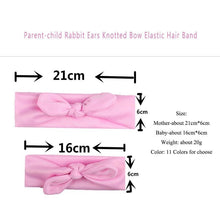 Load image into Gallery viewer, Mother & Baby Hair Bands Kids Headband Parent-kid Rabbit Ear Knot Headwear Turbans Hair Accessories Set