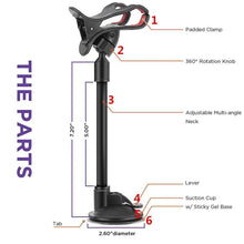 Load image into Gallery viewer, Adjustable Car Strong Phone Holder Flexible 360 Degree Rotation Windshield Mobile Stable Phone Holder Support GPS Car Accessories