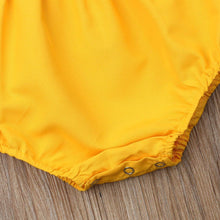 Load image into Gallery viewer, Summer Newborn Baby Girl Clothes Fly Sleeve Sunflower Print Romper Jumpsuit One-Piece Outfit For Girls