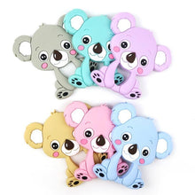 Load image into Gallery viewer, 1pc Unique Baby Koala Silicone Teether Teething Chew Toy Nursing Tool Pendant Food Grade Silicone