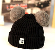Load image into Gallery viewer, Modern Trend New Baby Beanies Hats Children Knitted Pompom Winter Autumn Cute Cap Warm Girl Hat With Two Balls