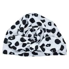 Load image into Gallery viewer, Cute Print baby Turban Caps For Infant Newborn Kids Stylish Cotton Flower Printed Cap for Toddlers In Elegant Modern Design