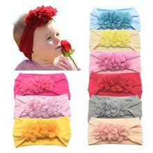 Load image into Gallery viewer, Bog Bow Infant Headband Newborn Toddler Baby Girl Boy Headwear Solid Bowknot Soft Turban Knot Hairband For Girls
