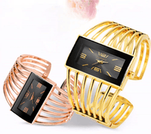 Load image into Gallery viewer, Elegant Womens Watch Luxury Fashion Rose Gold Bangle Bracelet Watch Women Dress Clock Female Lady Saati Girls Wristwatch For Women and Girls