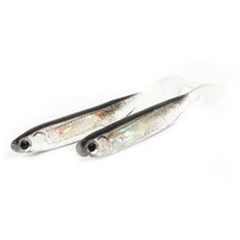 Load image into Gallery viewer, 5Pcs/lot Fishing Soft Bait 7CM 7.5CM 1.7G 2.3G 2.7G T Tail fish Fishing Lures Rainbow Color Sequin Swing Fishing Spinner Bait
