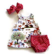 Load image into Gallery viewer, Summer Baby Girl Clothes Toddler Floral Headband Cartoon Dress Dot Shorts Outfits Clothes set 0-24M For Baby Girls With Bow