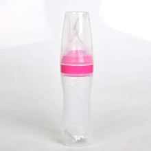 Load image into Gallery viewer, Baby Bottle Leak-proof Food Dispensing Spoon Juice Cereal Feeding Bottle Spoon Food Supplement Bottles For Kids In Modern Design