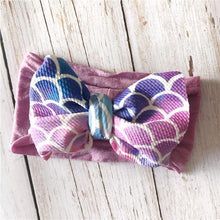 Load image into Gallery viewer, Infant Nylon Print Fabric Headband Baby Girl Headbands for Girls Bows Baby Turban Headwrap Newborn Hairband For Girls